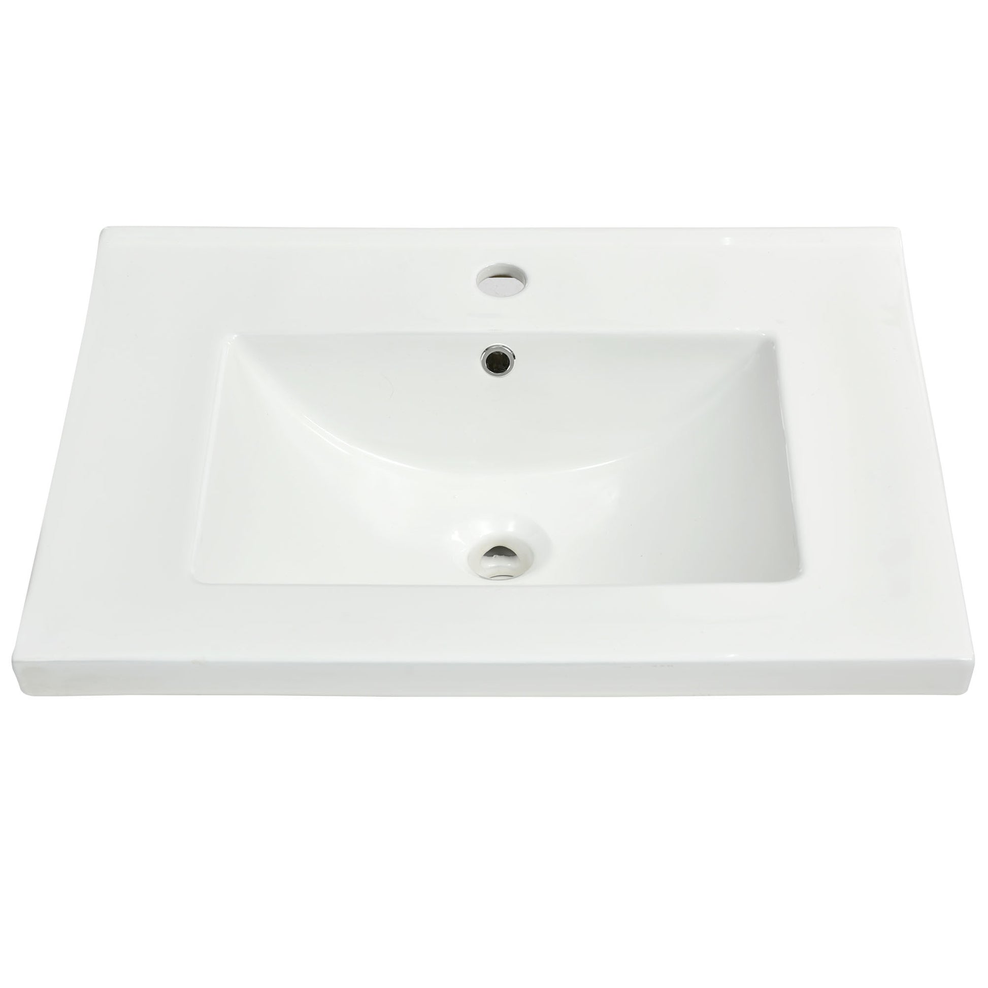 24'' Bathroom Vanity with Ceramic Basin Sink,