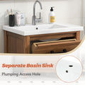 24'' Bathroom Vanity with Ceramic Basin Sink,