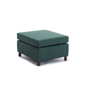 Single Movable Ottoman for Modular Sectional Sofa green-wood-primary living