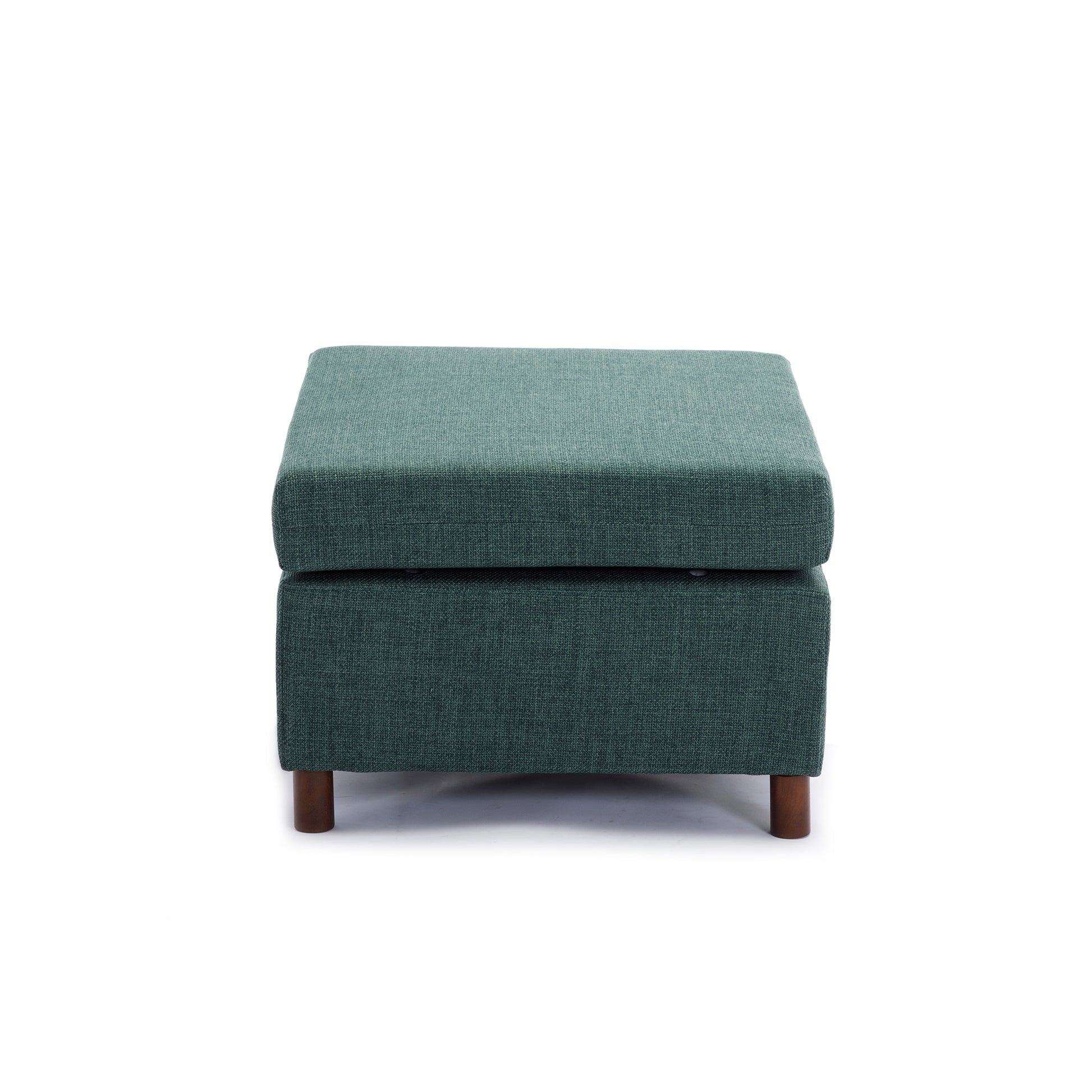 Single Movable Ottoman for Modular Sectional Sofa green-wood-primary living