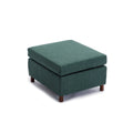 Single Movable Ottoman for Modular Sectional Sofa green-wood-primary living