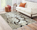 Penina Luxury Area Rug in Beige and Gray with Bronze multicolor-polyester