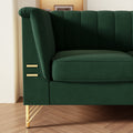 FX P82 GR sofa 82.67'' W Velvet Sofa, Mid Century Sofa green-velvet