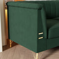 FX P82 GR sofa 82.67'' W Velvet Sofa, Mid Century Sofa green-velvet