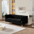 FX P82 BK SOFA Modern Sofa Couches for Living Room black-velvet