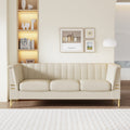 FX P82 BE sofa Modern Chenille Sofa, 82.67