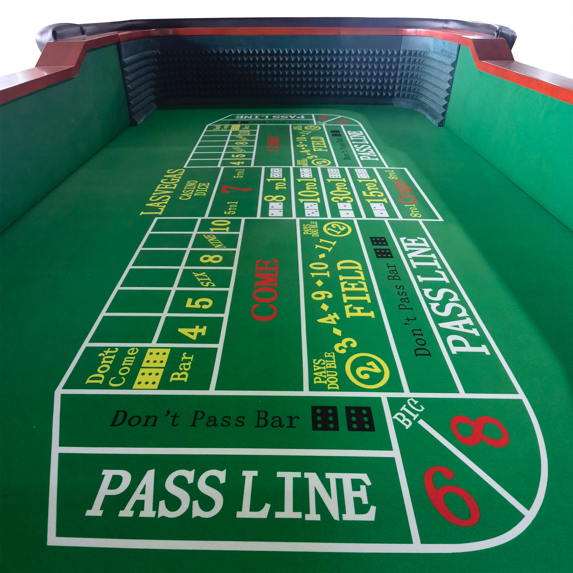 93" Classic Craps Dice Game Poker Table Green -