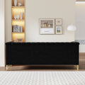 FX P82 BK SOFA Modern Sofa Couches for Living Room black-velvet