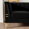 FX P82 BK SOFA Modern Sofa Couches for Living Room black-velvet