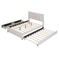 Full Size Upholstered Platform Bed With 2 Drawers