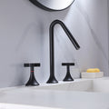 Black Widespread Faucet 2 handle Bathroom Faucet