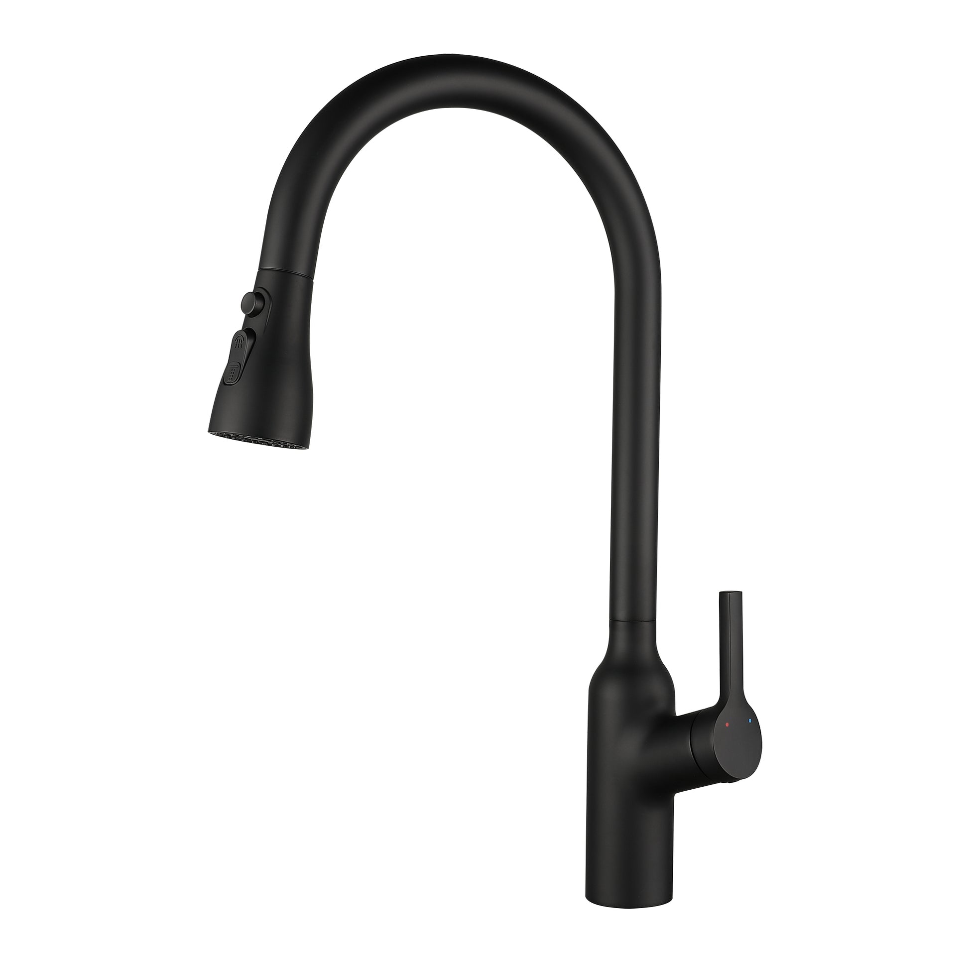 Kitchen Faucet With Pull Down Sprayer Matte Black