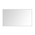 84in. W x48 in. H Metal Framed Bathroom Mirror for matte black-aluminium