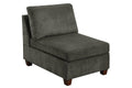 Living Room Furniture Gray Chenille Modular