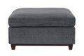 Modular Living Room Furniture Ottoman Ash Chenille gun ash-chenille-primary living