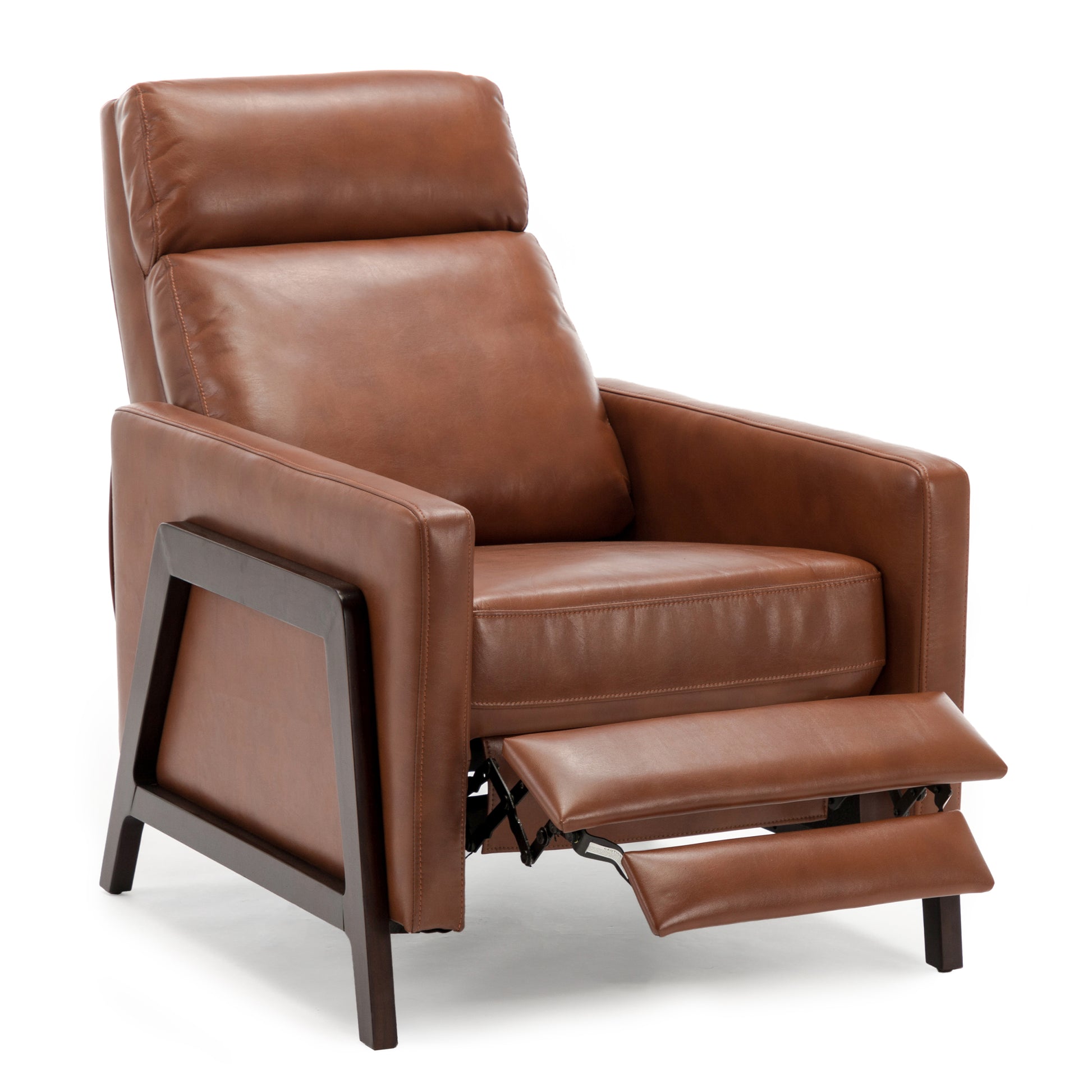 Madeline Push Back Recliner Caramel caramel-foam-polyester blend