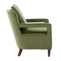 Alina Green Velvet Accent Arm Chair green-foam-velvet