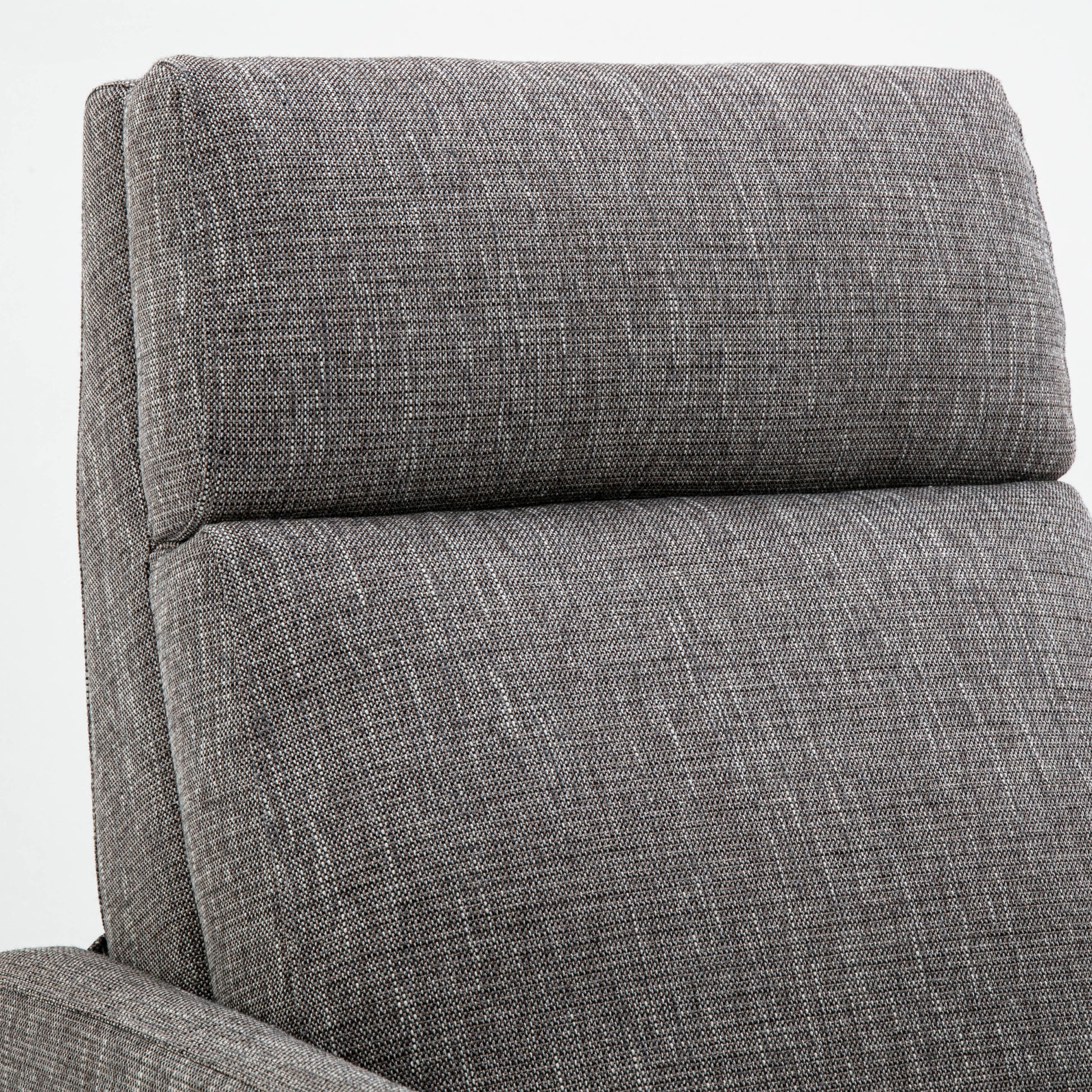 Vivian Push Back Recliner in Performance Fabric Ashen grey-foam-polyester