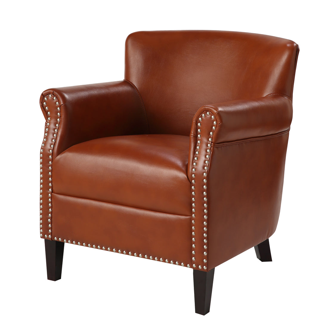 Hadley Caramel Club Chair caramel-foam-polyester blend