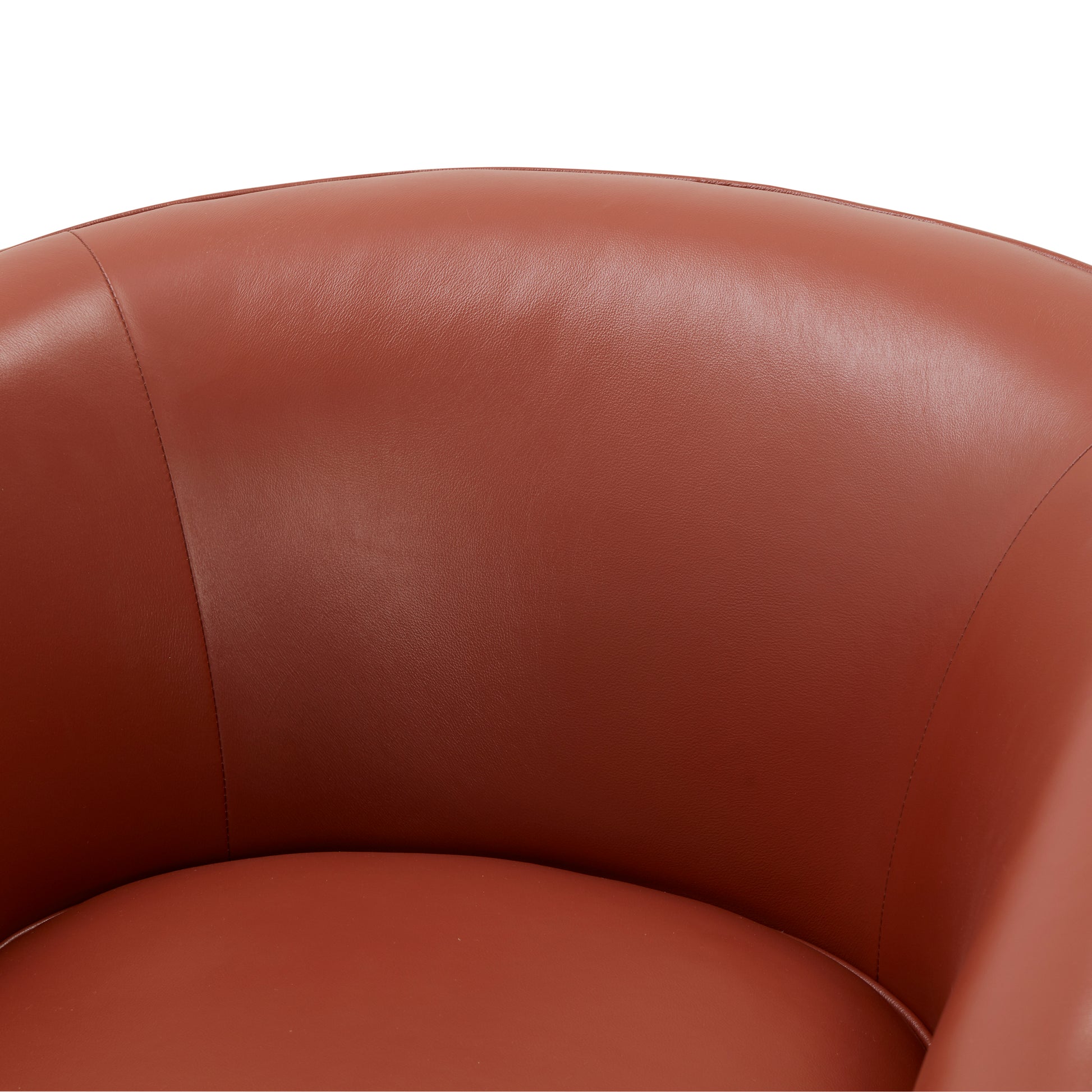 Tessa Caramel Top Grain Leather Wood Base Swivel Chair caramel-foam-leather