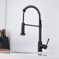 Kitchen Faucet With Pull Down Sprayer Matte Black