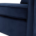 Alina Navy Blue Velvet Accent Arm Chair navy blue-foam-velvet