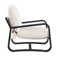 Blaire Sling Chair Upholstered in Oatmeal Fabric with beige-foam-polyester