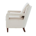 Alina Sea Oat Velvet Accent Arm Chair beige-foam-velvet