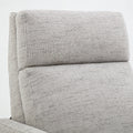 Vivian Push Back Recliner in Performance Fabric Sea light grey-foam-polyester