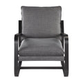 Blaire Sling Chair Upholstered in Charcoal Fabric with charcoal-foam-polyester