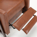 Madeline Push Back Recliner Caramel caramel-foam-polyester blend