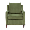 Alina Green Velvet Accent Arm Chair green-foam-velvet