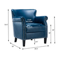 Hadley Navy Blue Club Chair navy blue-foam-polyester blend