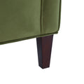 Alina Green Velvet Accent Arm Chair green-foam-velvet