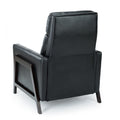 Madeline Push Back Recliner Black black-foam-polyester blend