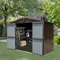 Outdoor Storage Shed 10'x8', Metal Tool Sheds