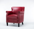 Hadley Red Club Chair red-foam-polyester blend