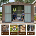 Outdoor Storage Shed 10'x8', Metal Tool Sheds