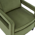 Alina Green Velvet Accent Arm Chair green-foam-velvet