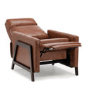 Madeline Push Back Recliner Caramel caramel-foam-polyester blend