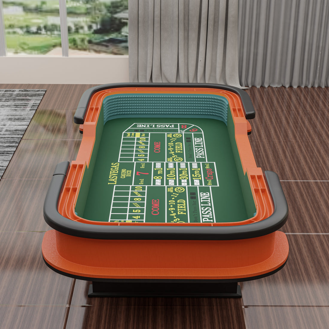 93" Classic Craps Dice Game Poker Table Green -