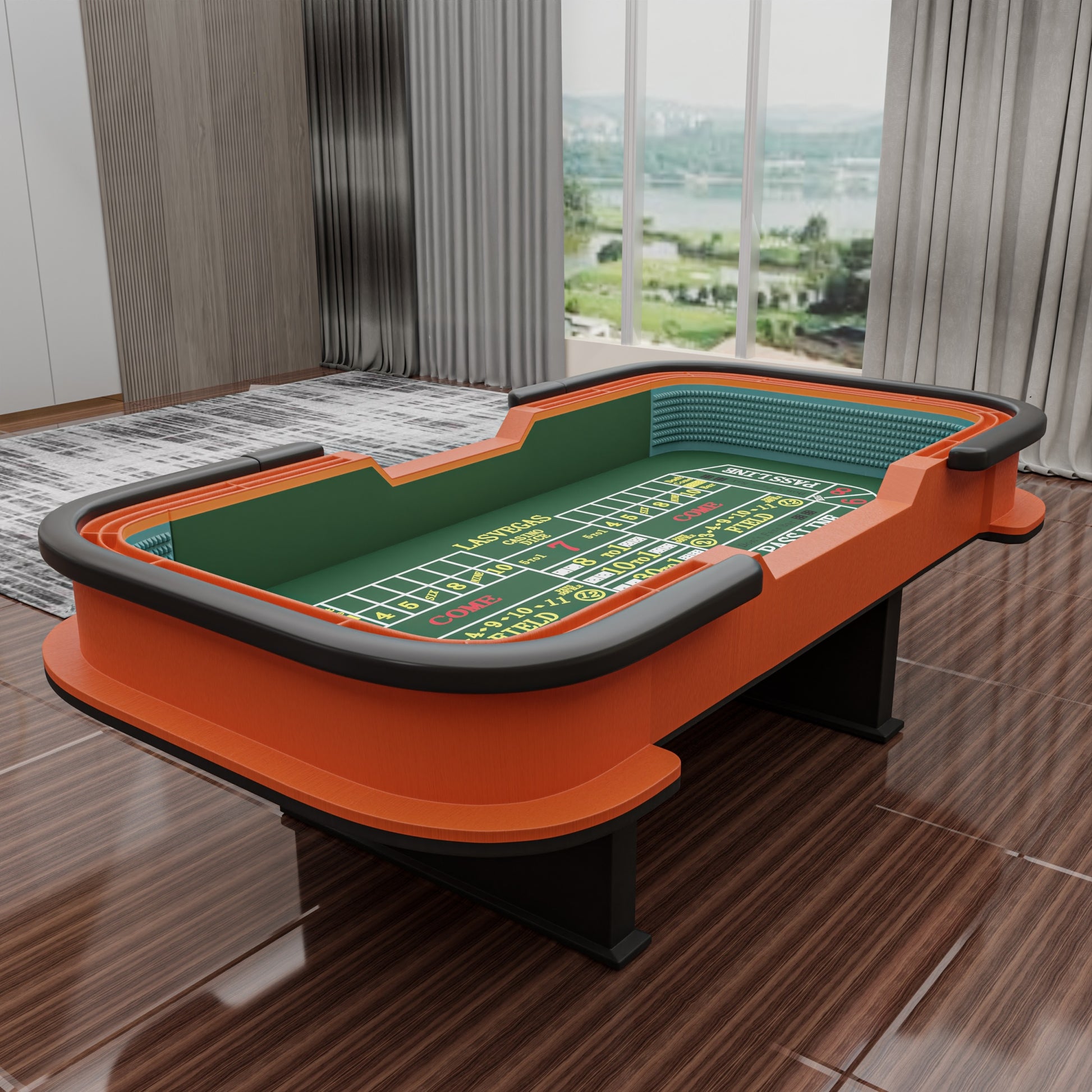 93" Classic Craps Dice Game Poker Table Green -