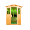 Four person Basswood Far infrared outdoor sauna