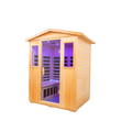 Four person Basswood Far infrared outdoor sauna