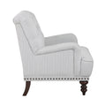 Luxurious Living Room Accent Chair 1pc White Gray gray-primary living