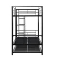 Over Twin Bunk Bed Frame With Trundle,Metal