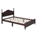 Full Size Wood Platform Bed Frame,Retro Style