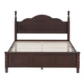 Full Size Wood Platform Bed Frame,Retro Style