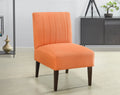 Stylish Comfortable Accent Chair 1pc Orange Fabric orange-primary living space-wood