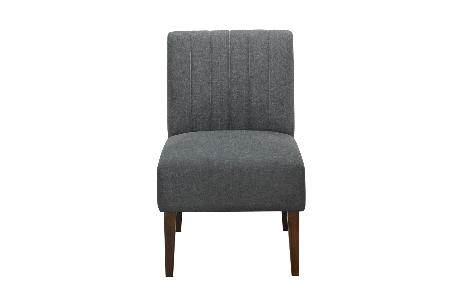 Stylish Comfortable Accent Chair 1pc Dark Gray Fabric dark gray-primary living space-wood
